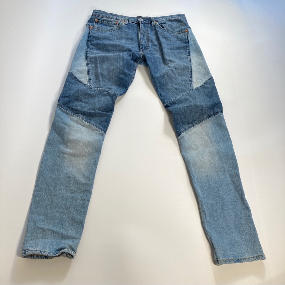 Levi's Lo-Ball Big E Patchwork Moto Jeans size 34